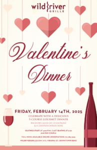 Wild River Grille Valentine's Dinner 2025